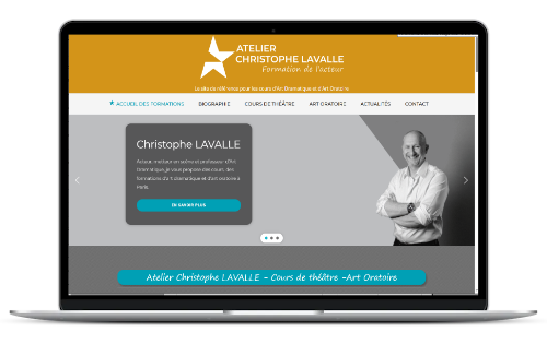 Christophe Lavalle - Création site web Nathalie Plagnol